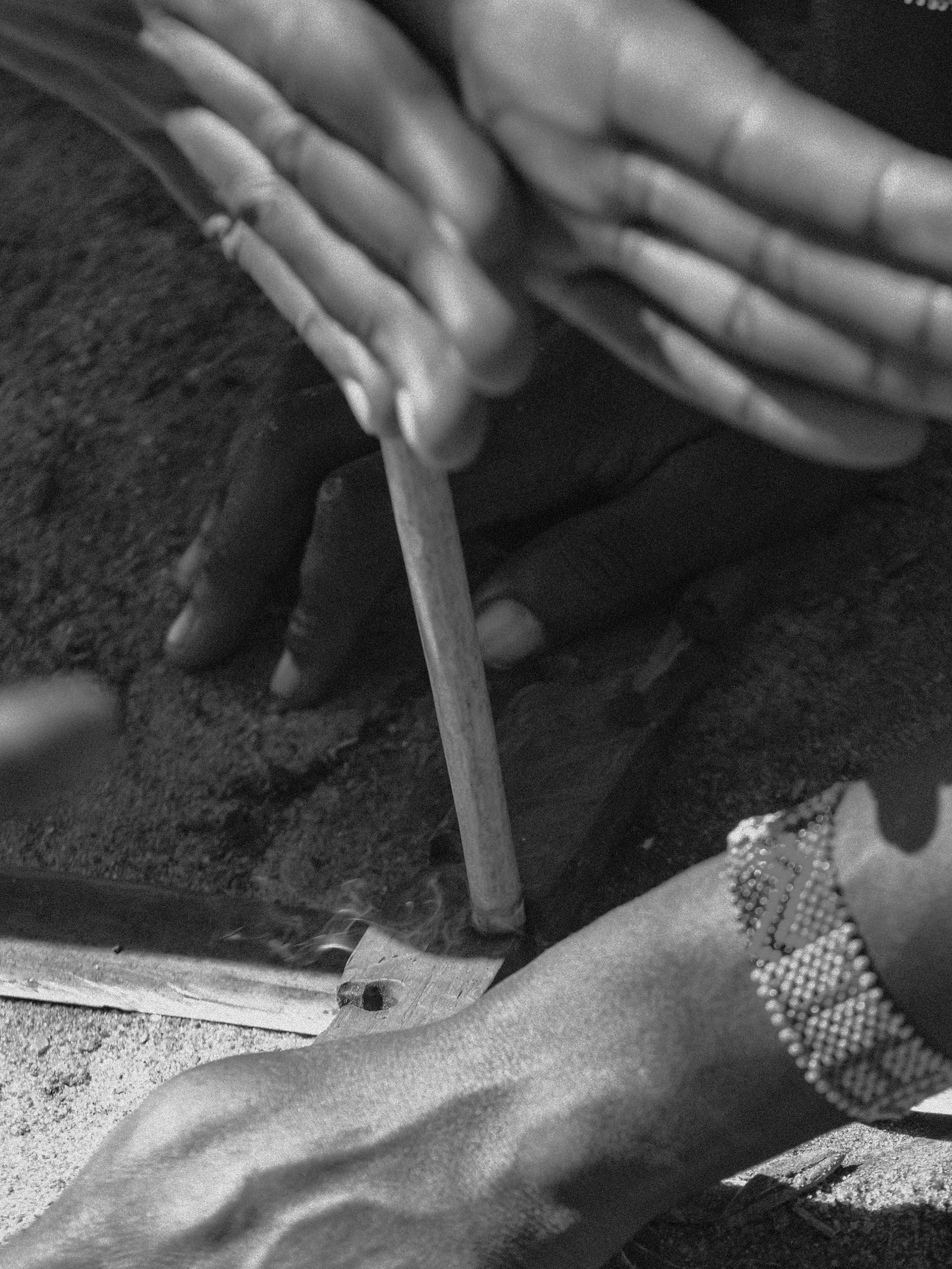 Large Mwema Candle and Ceramic Vessel