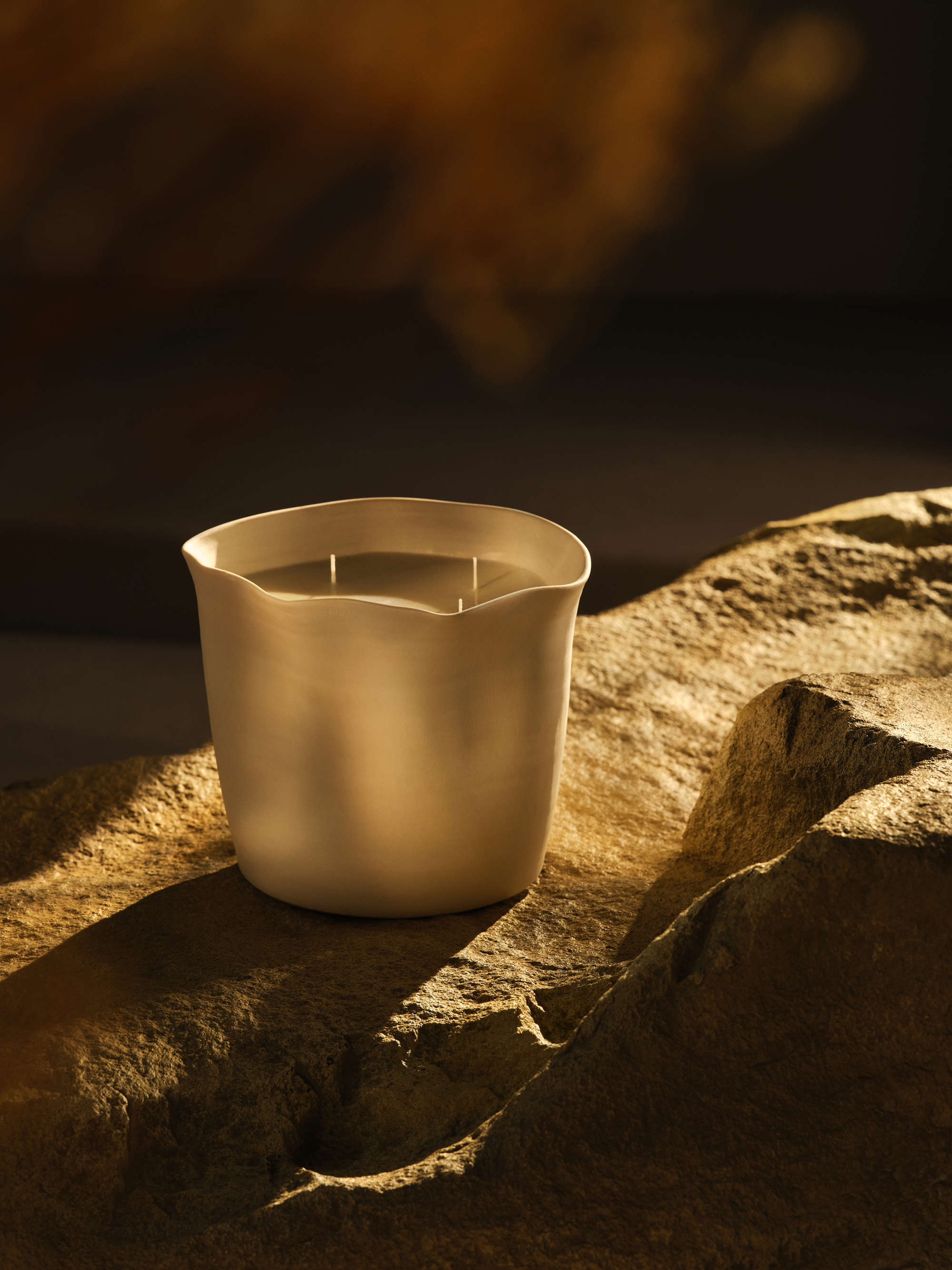 Large Mwema Candle and Ceramic Vessel