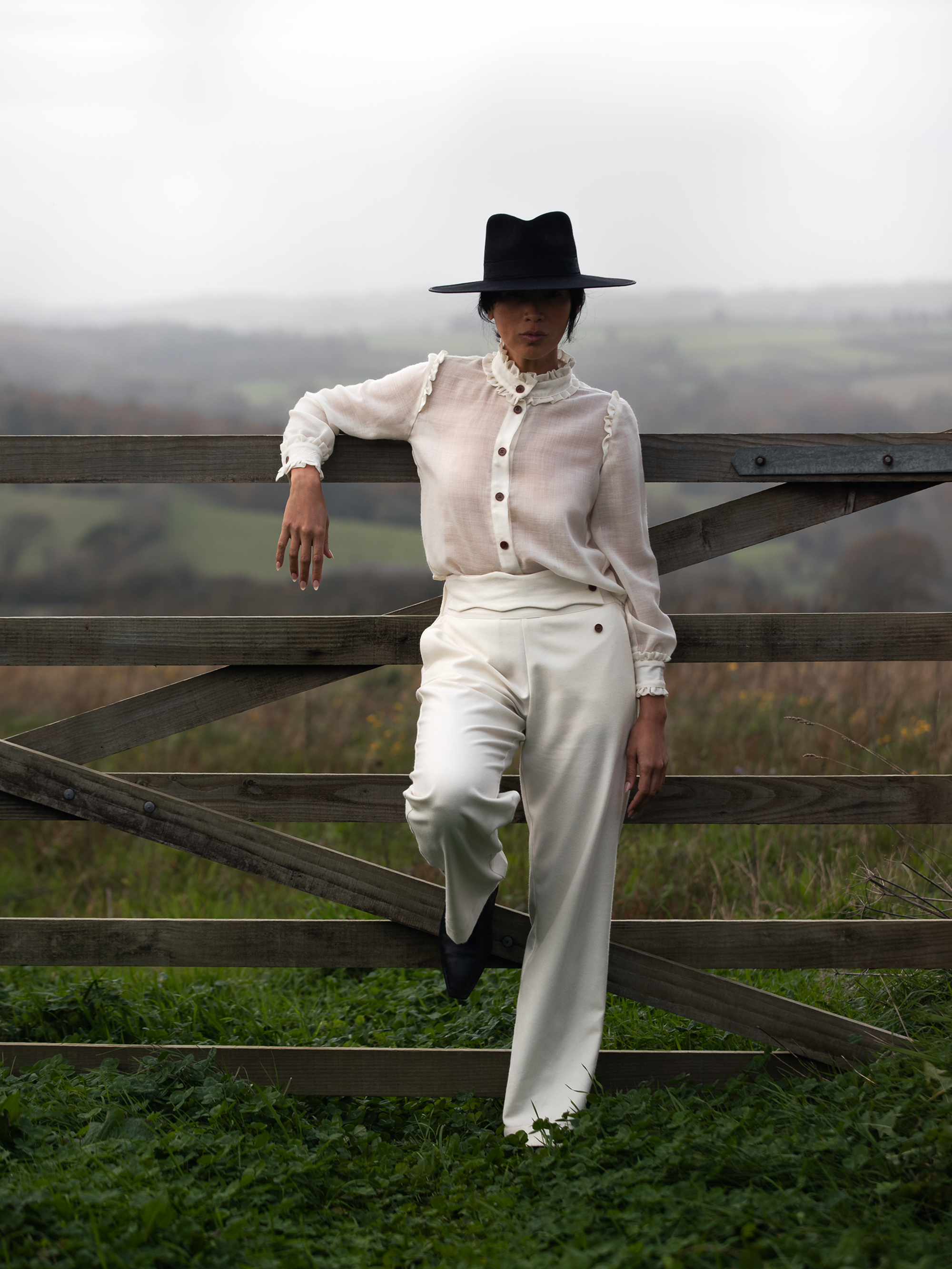 Isabella Wool-Gauze Blouse