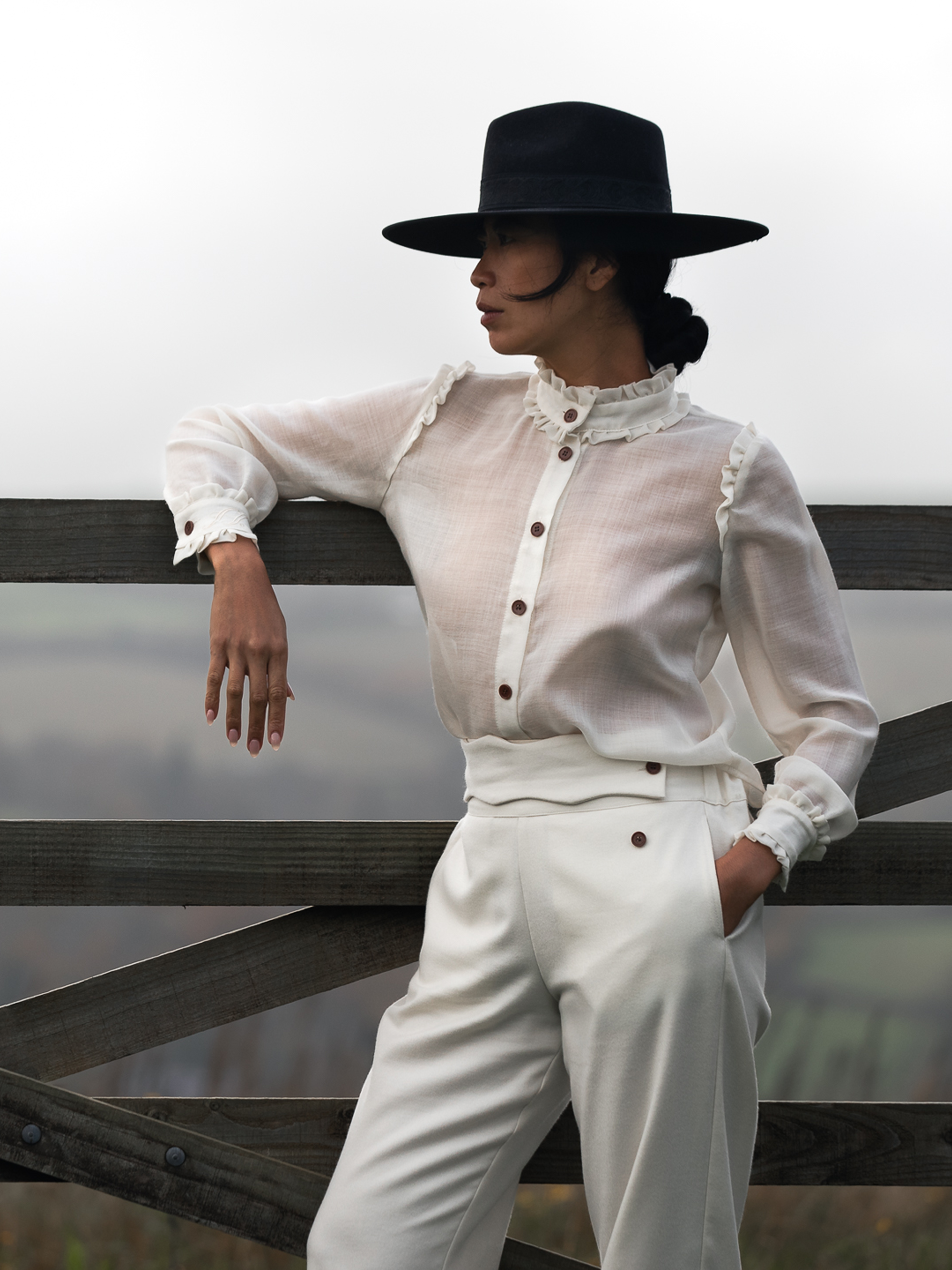 Isabella Wool-Gauze Blouse