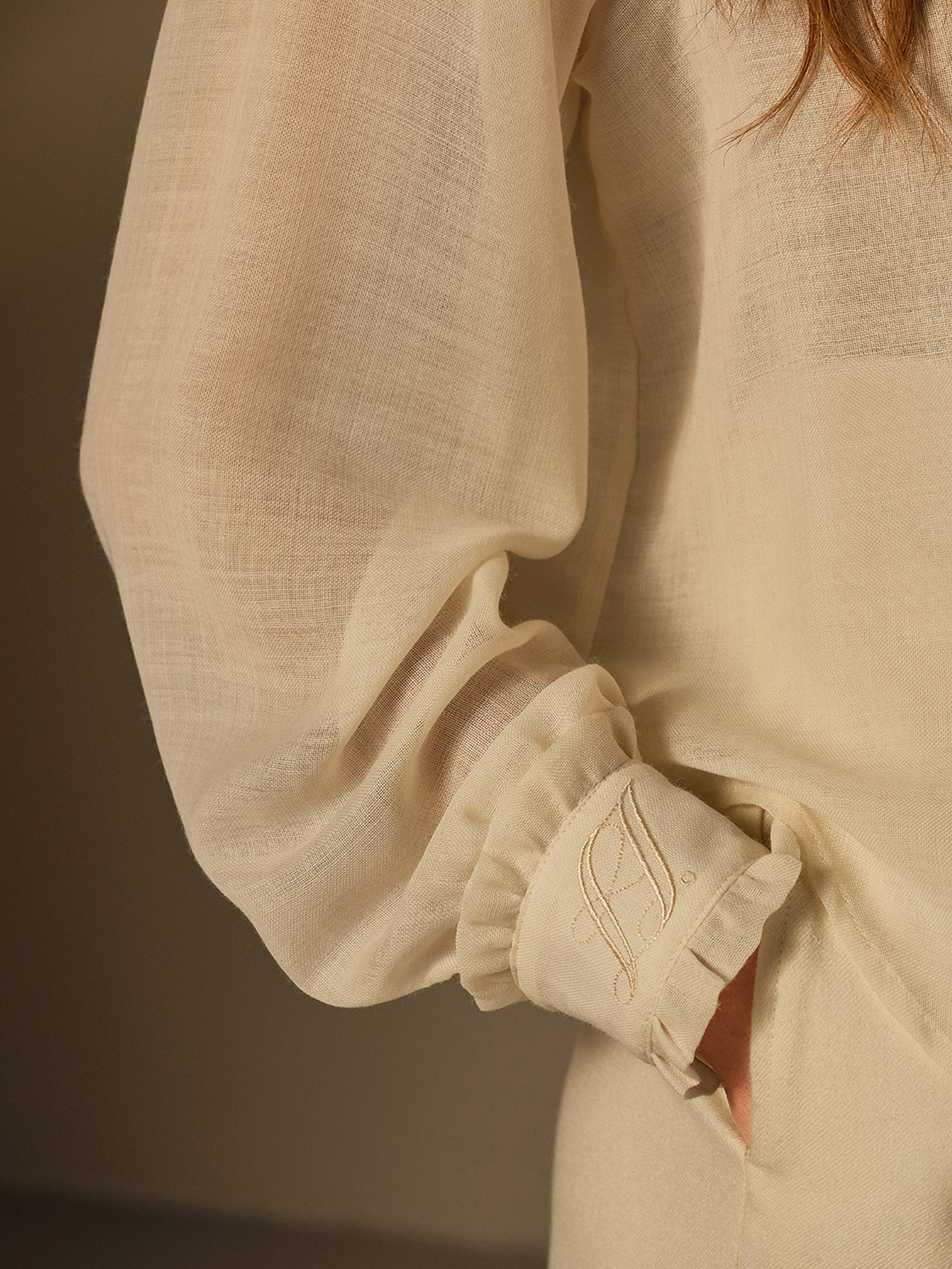 Isabella Wool-Gauze Blouse