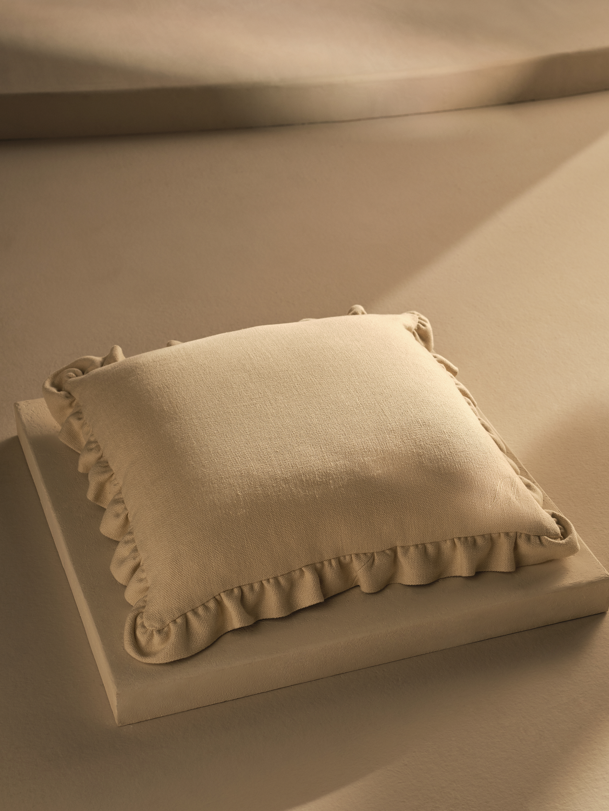 Linen and Buckwheat Meditation Cushion