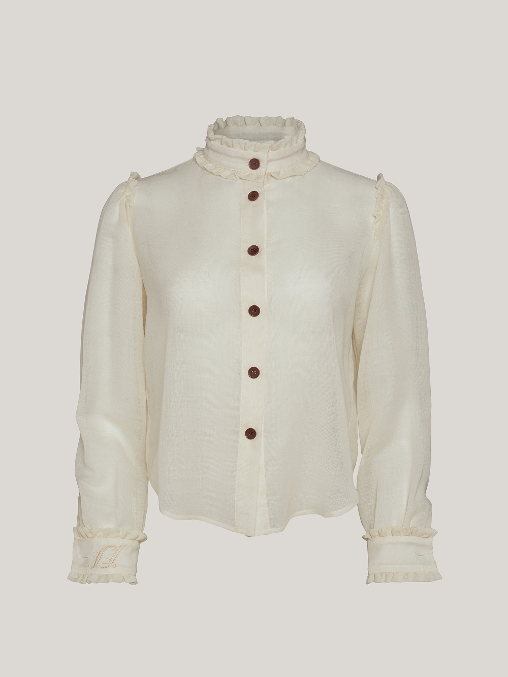 Isabella Wool-Gauze Blouse