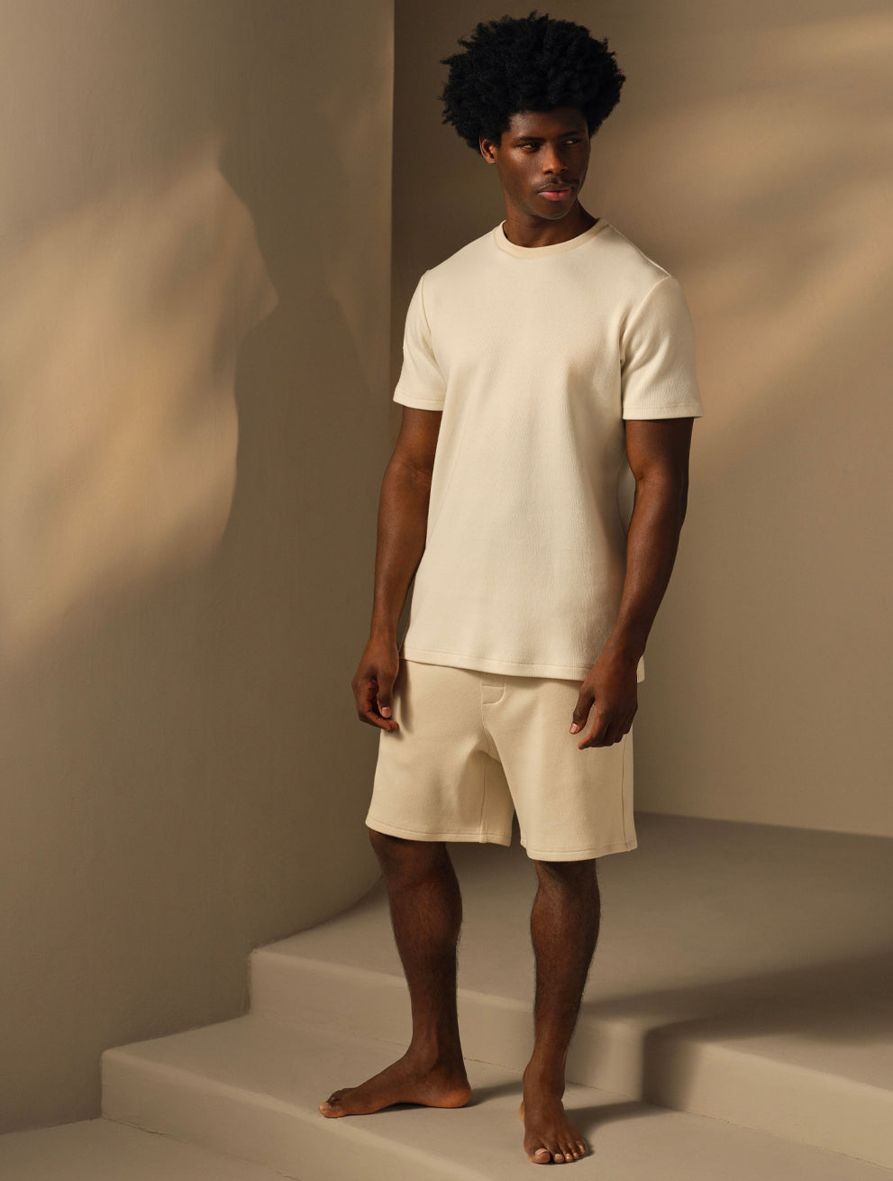 Men’s Brushed Cotton and Cashmere Shorts