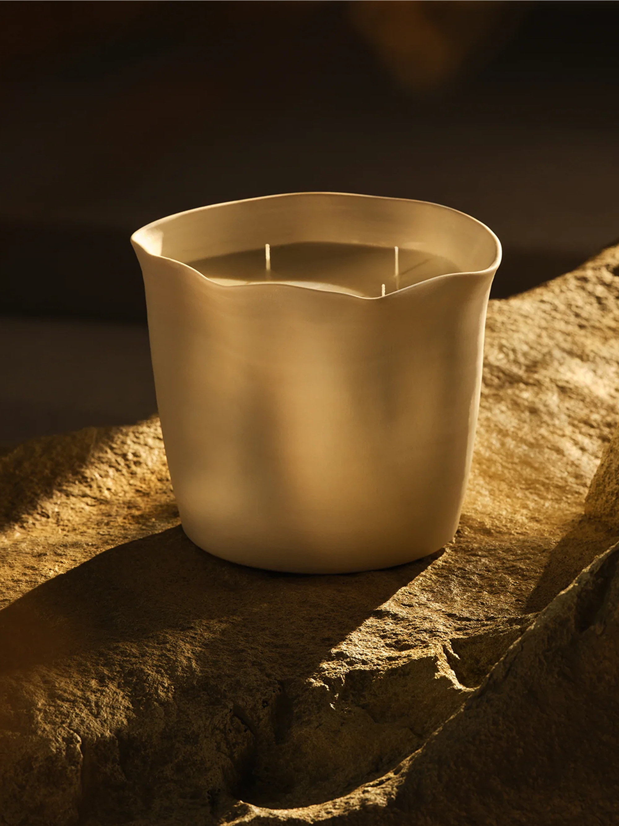 Large Mwema Candle and Ceramic Vessel