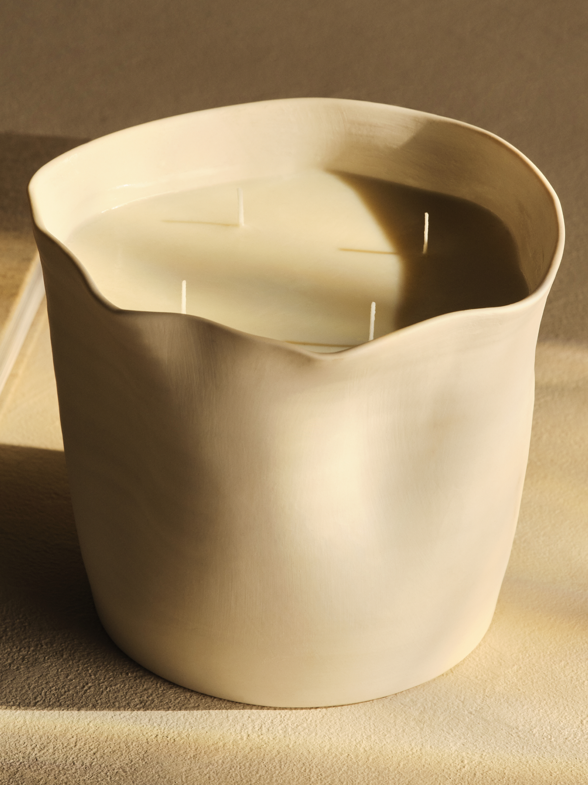 Large Mwema Candle and Ceramic Vessel